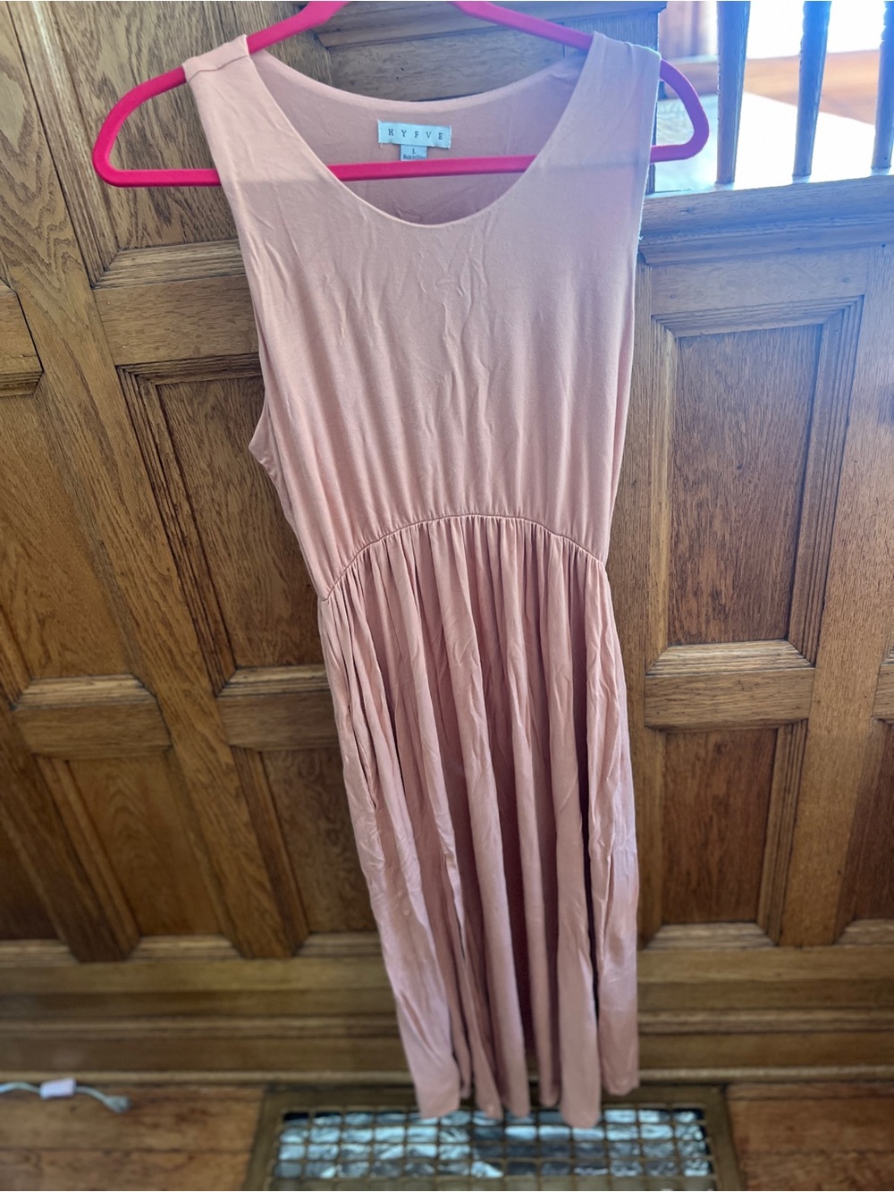 Sleeveless Maxi Boutique Dress in Dusty Rose